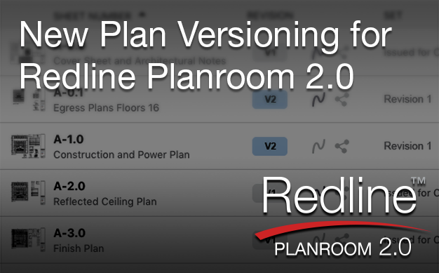 New Plan Versioning Available in Redline Planroom 2.0