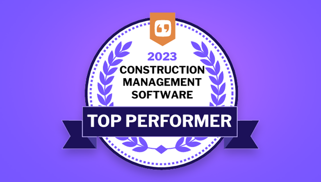 ConstructionOnline™ Named as Top Performer in Construction Management Software